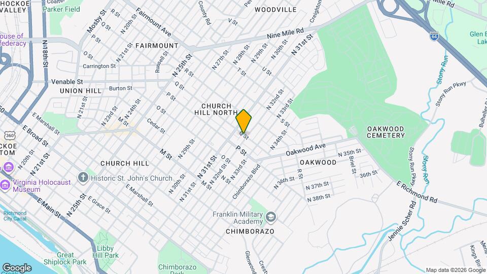 1018 N 32nd St Map and Location Details