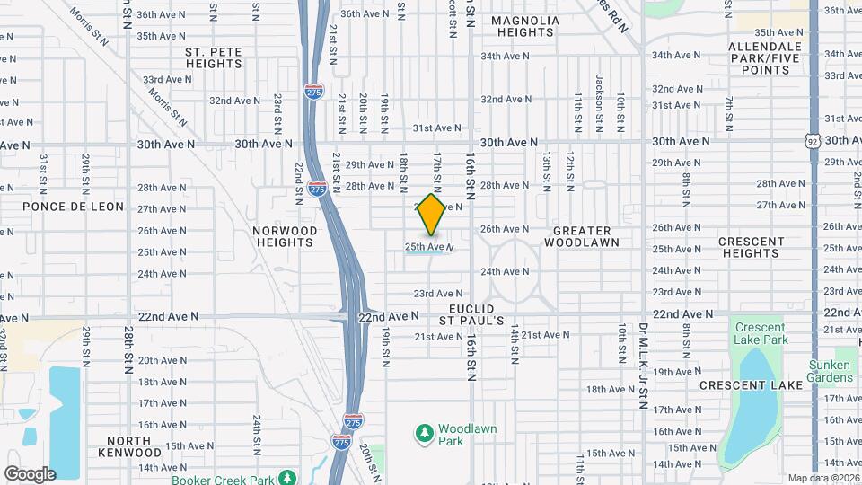 1701 25th Ave N Map and Location Details