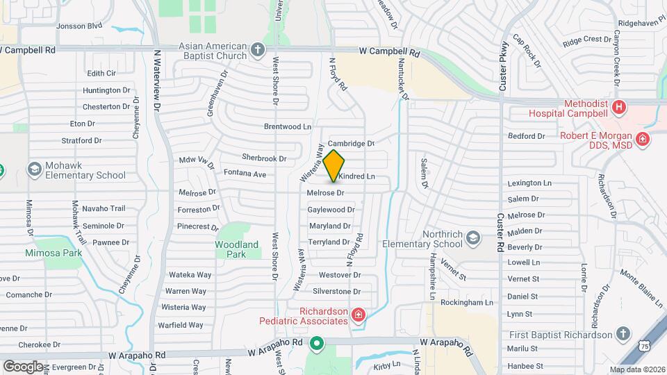 716 Melrose Dr Map and Location Details