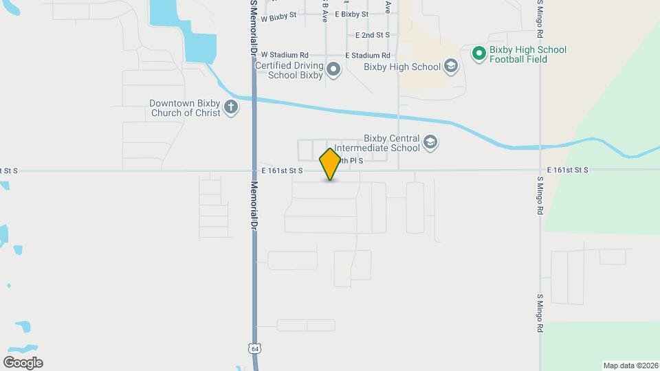 8506 E 161st Pl S Map and Location Details