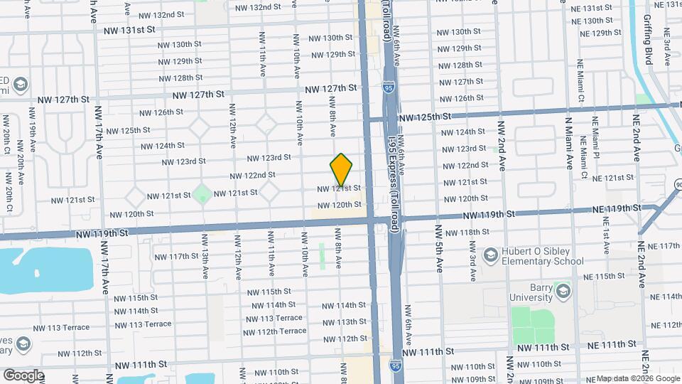 12037 NW 8th Ave Map and Location Details