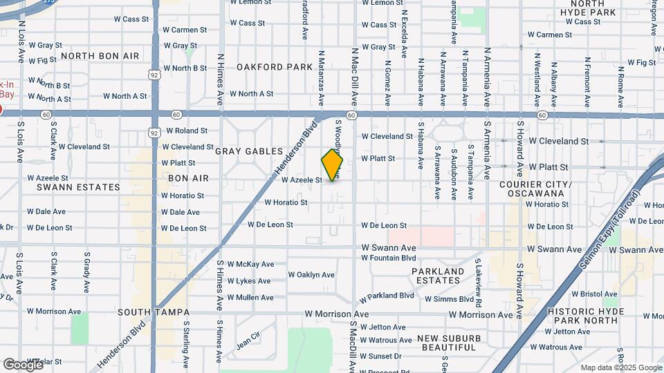 3120 W Azeele St Map and Location Details