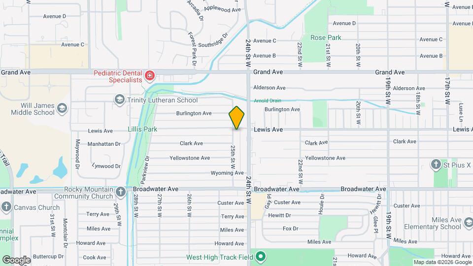 1017 25th St W Map and Location Details