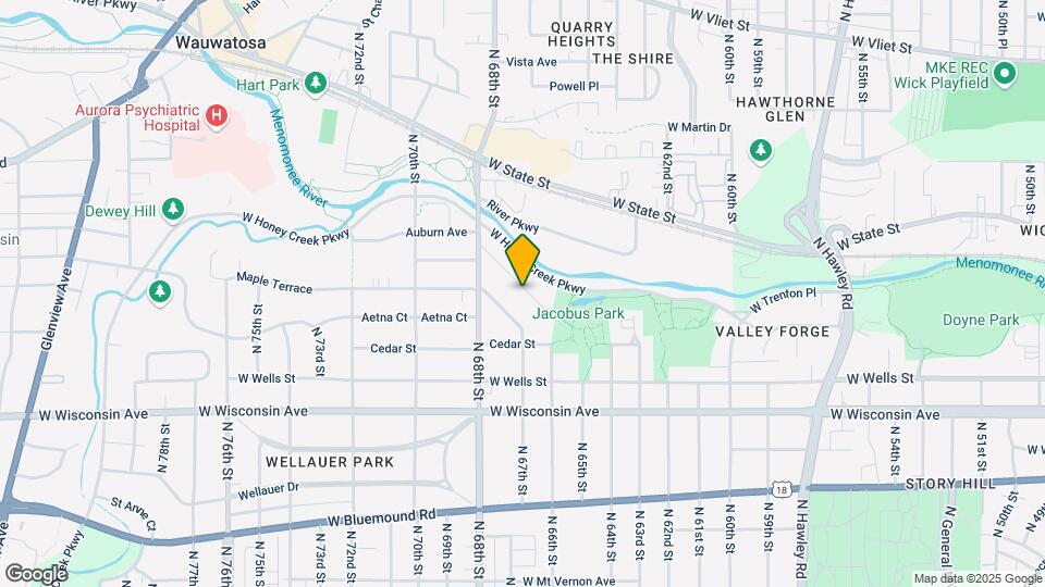 6651 Hillside Ln Map and Location Details