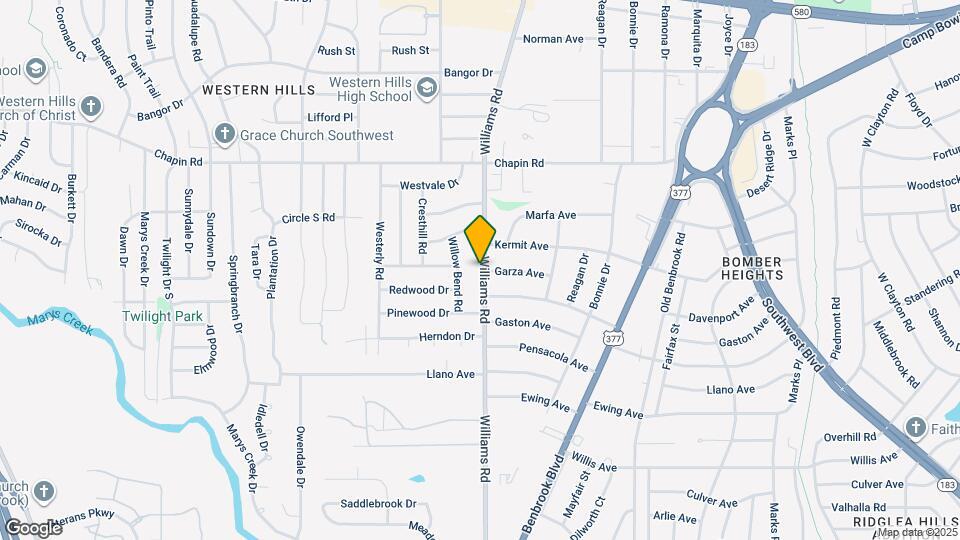 3920 Williams Rd Map and Location Details