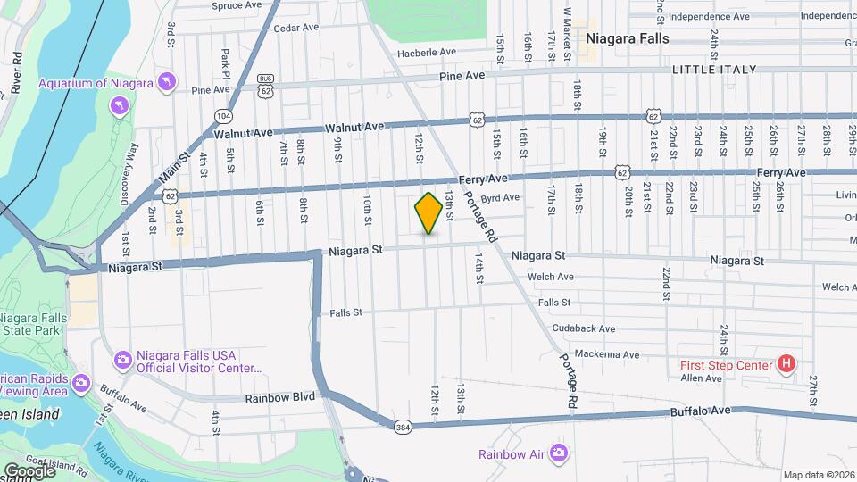 1204 Niagara St Map and Location Details
