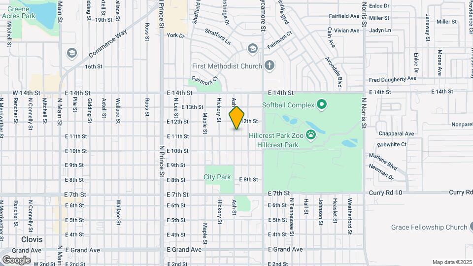 1300 E 11th St Map and Location Details
