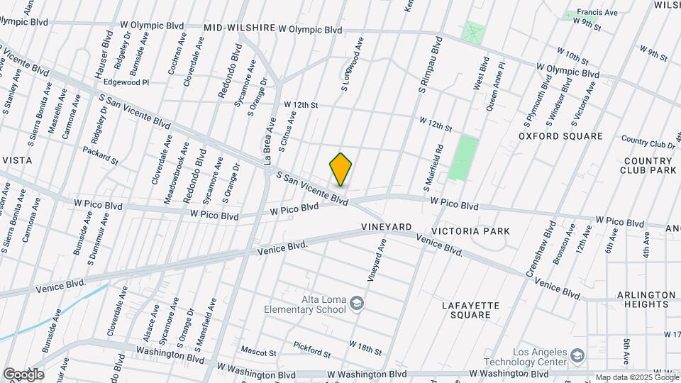 4757 San Vicente Blvd Mapa y Detalles de la Ubicación