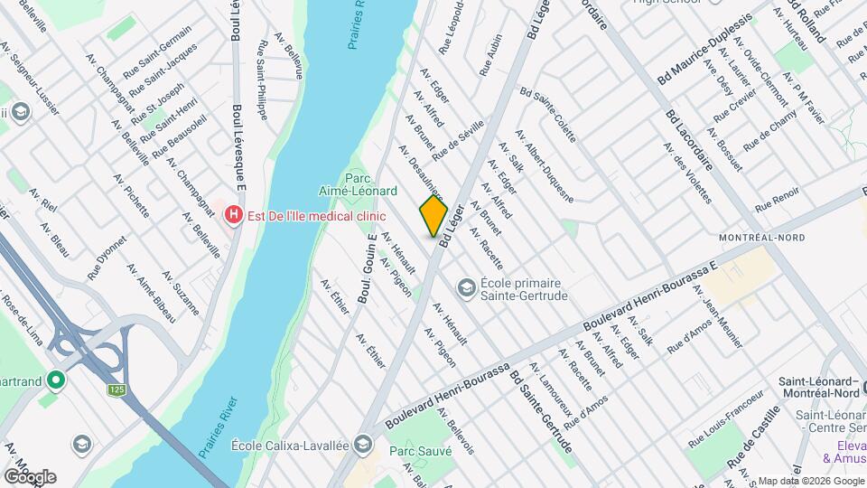 5025 Léger Boul Map and Location Details