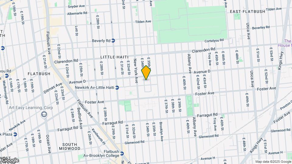 649 E 34th St Map and Location Details