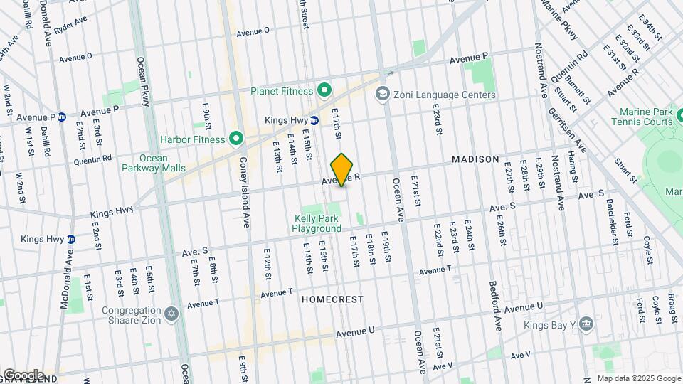 1824 E 17th St Map and Location Details