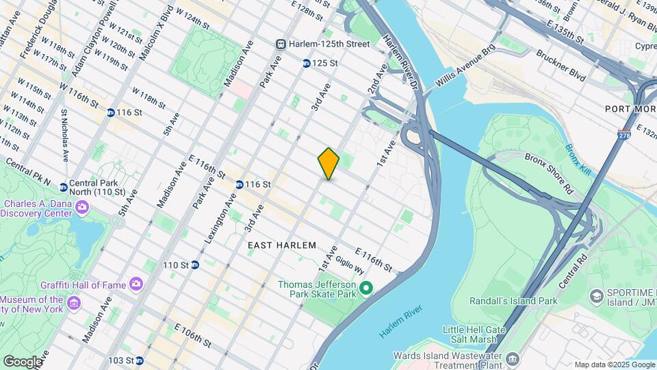 306 East 119th St Apt 2 Map and Location Details