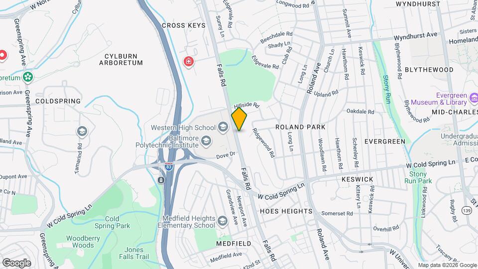 4701 Falls Rd Map and Location Details