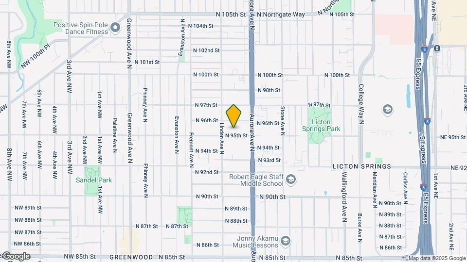 918 N 95th St Map and Location Details