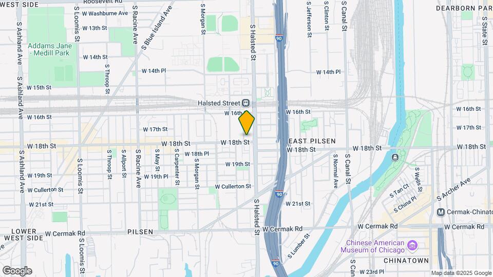 816 W 18th St, Unit 2R Map and Location Details