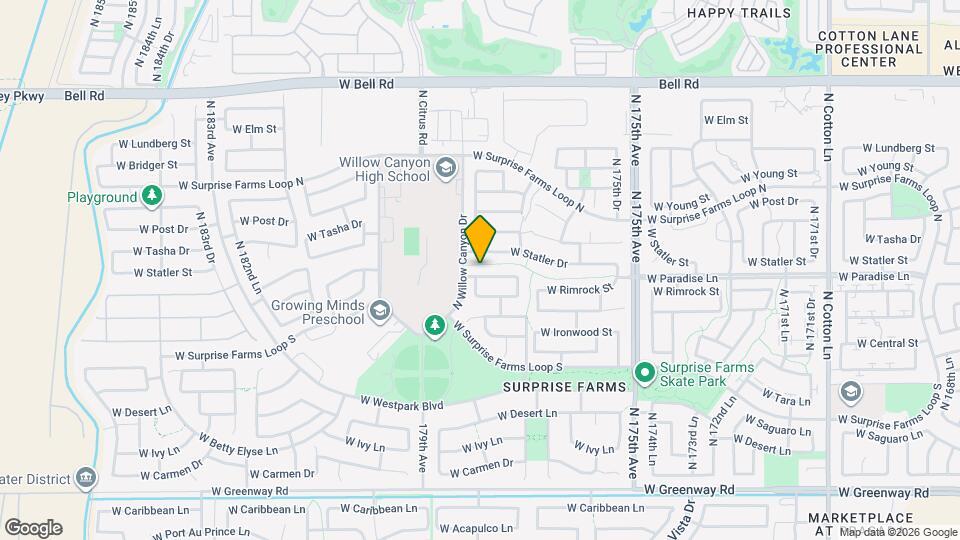 17792 W Paradise Ln Mapa y Detalles de la Ubicación