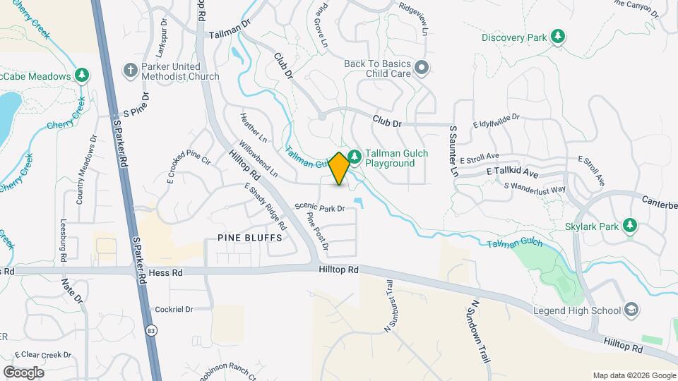 20818 Willowbend Ln Map and Location Details