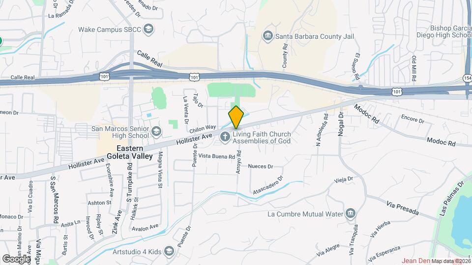 4593 Hollister Ave Map and Location Details