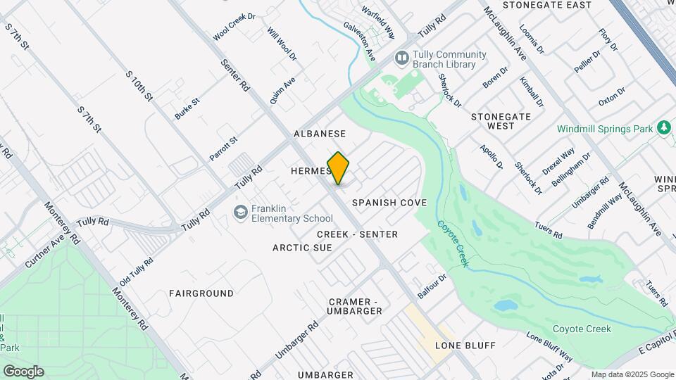 Coyote Creek Mobile Home Park Mapa y Detalles de la Ubicación