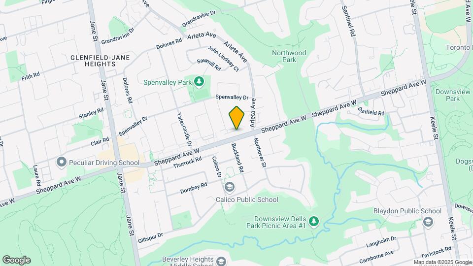 1866 Sheppard Ave W Map and Location Details
