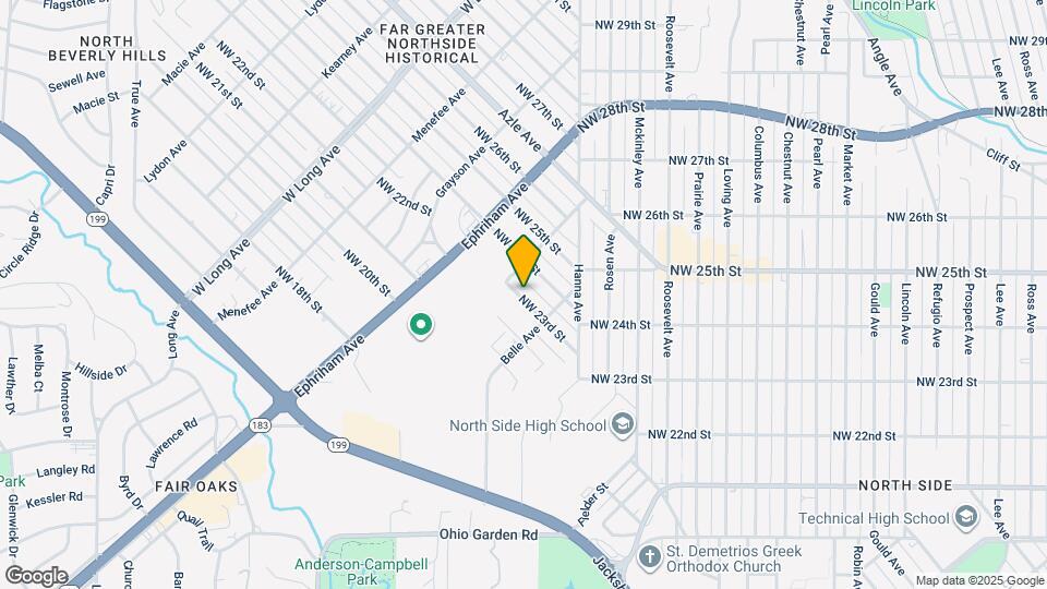 2214 NW 23rd St Map and Location Details