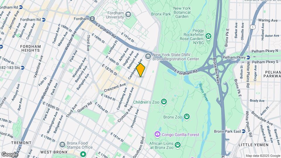 2425 Crotona Ave Map and Location Details