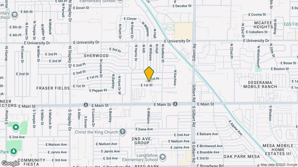 1710 E 1st St Map and Location Details