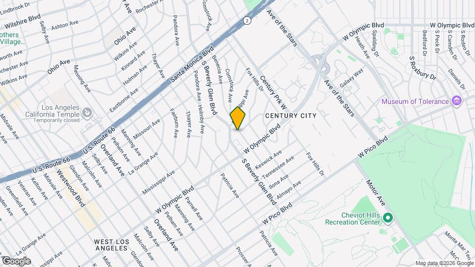 2127 Benecia Ave Mapa y Detalles de la Ubicación