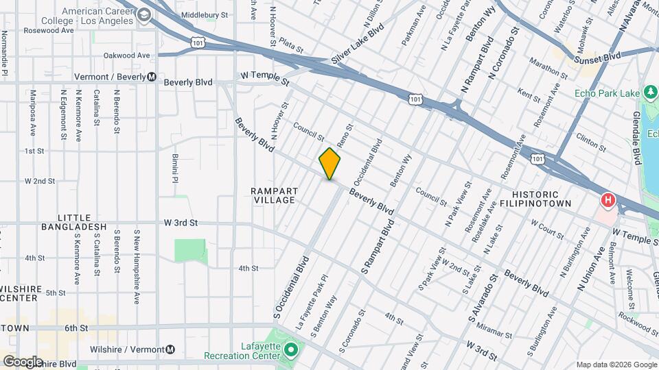 2918 Beverly Blvd Map and Location Details