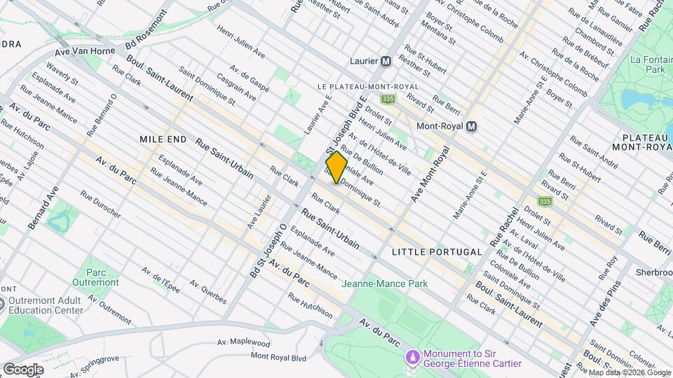 4815-4823 Saint-Laurent Map and Location Details