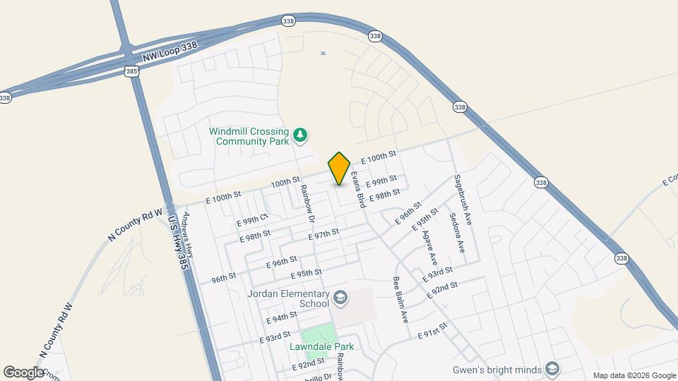 9900 Desert Ave Mapa y Detalles de la Ubicación