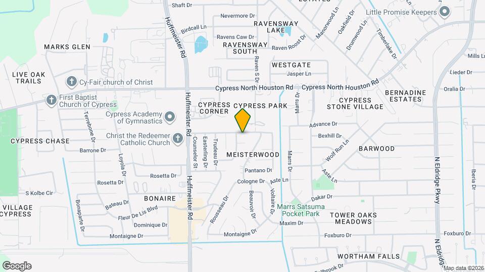 13419 Meisterwood Dr Map and Location Details