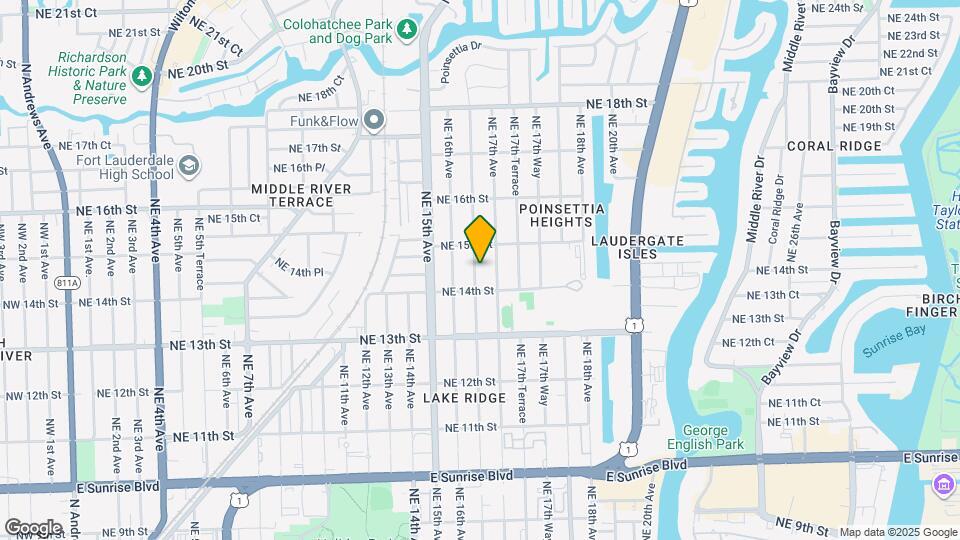 1420 NE 16th Terrace Map and Location Details