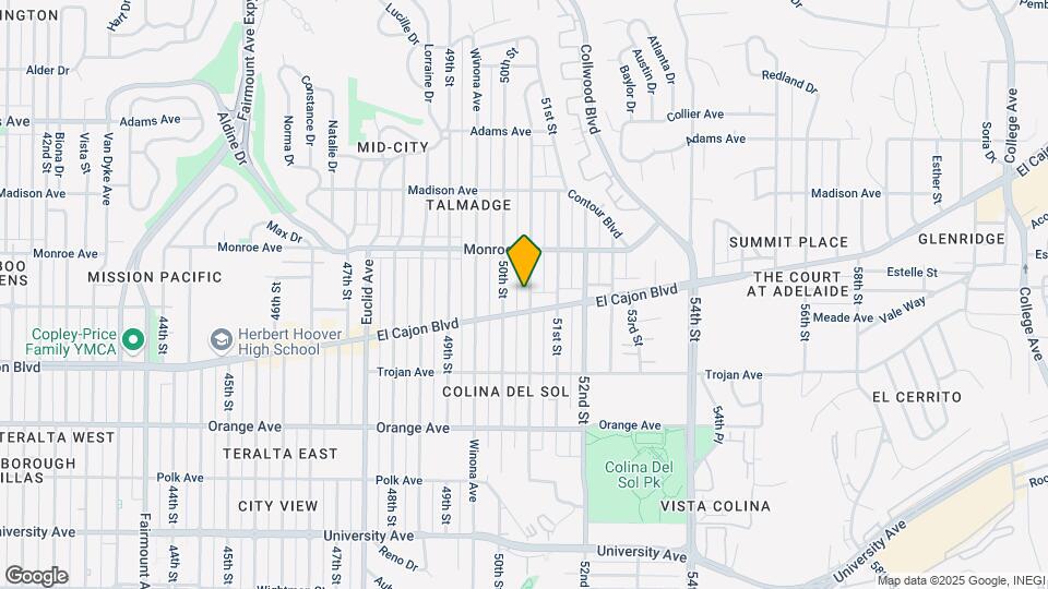 4424 Altadena Ave Mapa y Detalles de la Ubicación