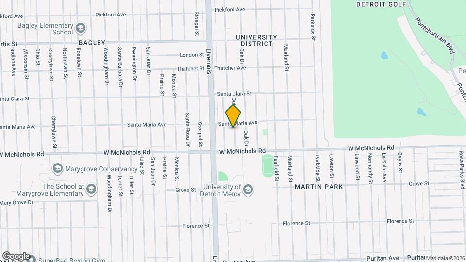 17185 Quincy St Map and Location Details