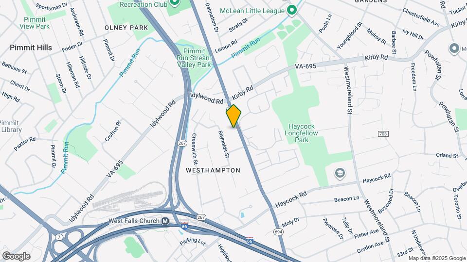 2044 Great Falls St Mapa y Detalles de la Ubicación