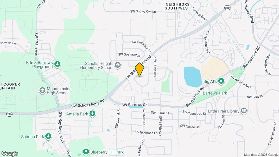 16045 SW Goldeneye Ct Map and Location Details