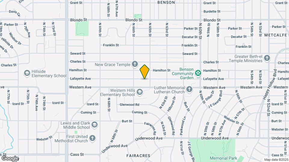 6519 Lafayette Ave Map and Location Details