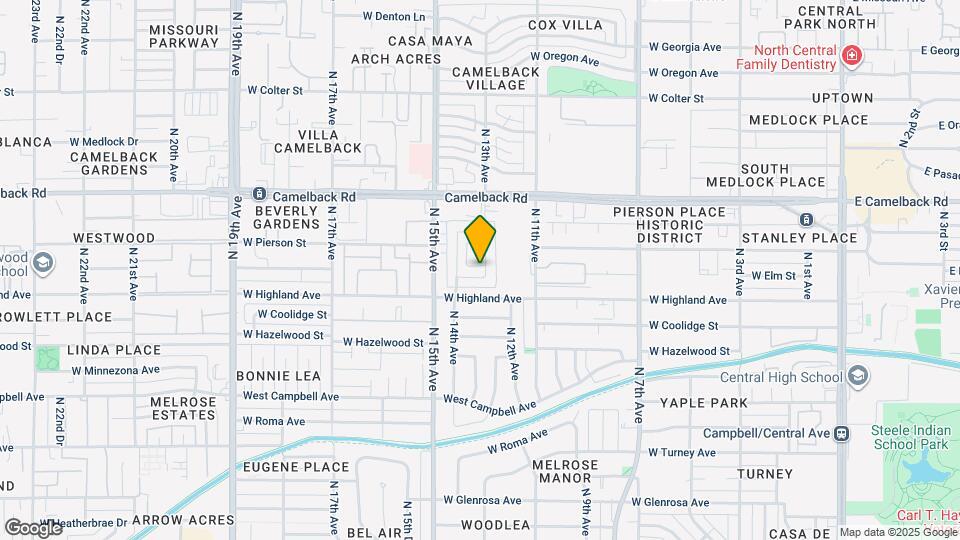 1302 W Elm St Mapa y Detalles de la Ubicación