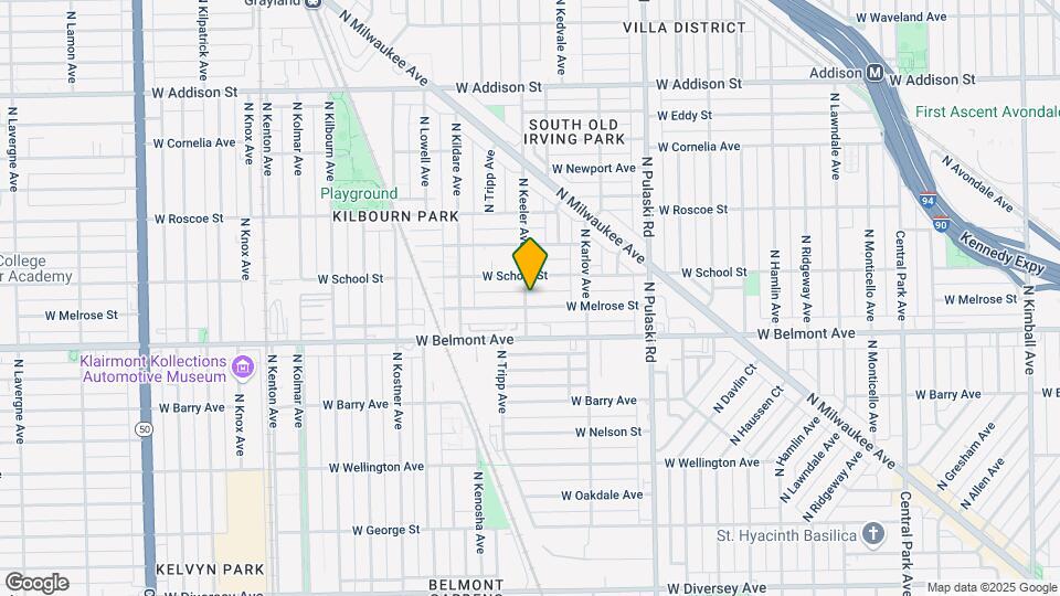 3237 N Keeler Ave Map and Location Details