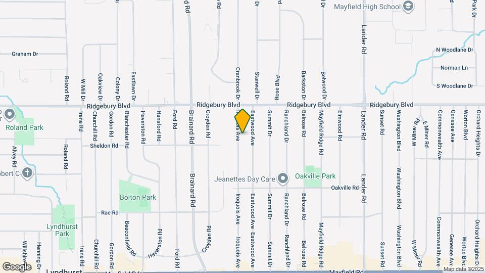 1167 Iroquois Ave Map and Location Details