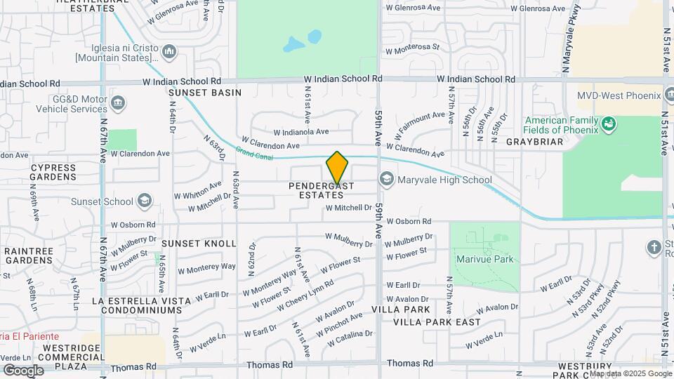 6010 W Whitton Ave Map and Location Details