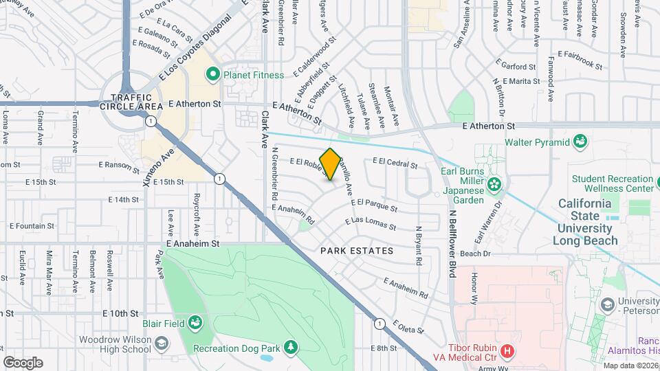 5290 E El Roble St Map and Location Details