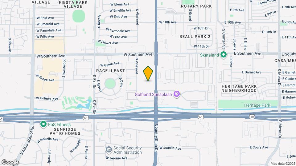 1410 S Country Club Dr Map and Location Details