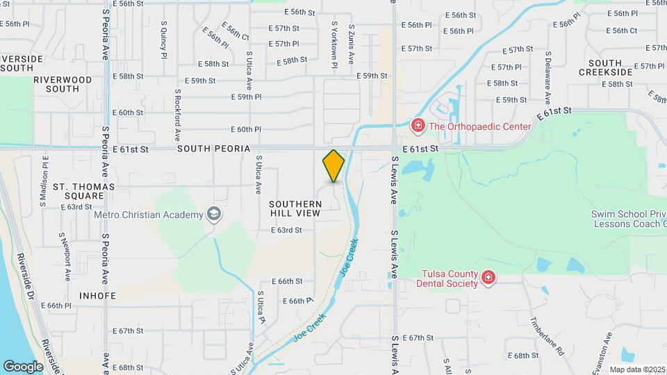 6227 S Yorktown Pl Map and Location Details