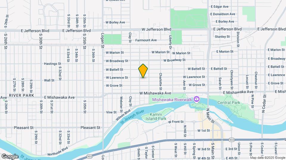 617 W Lawrence St Map and Location Details