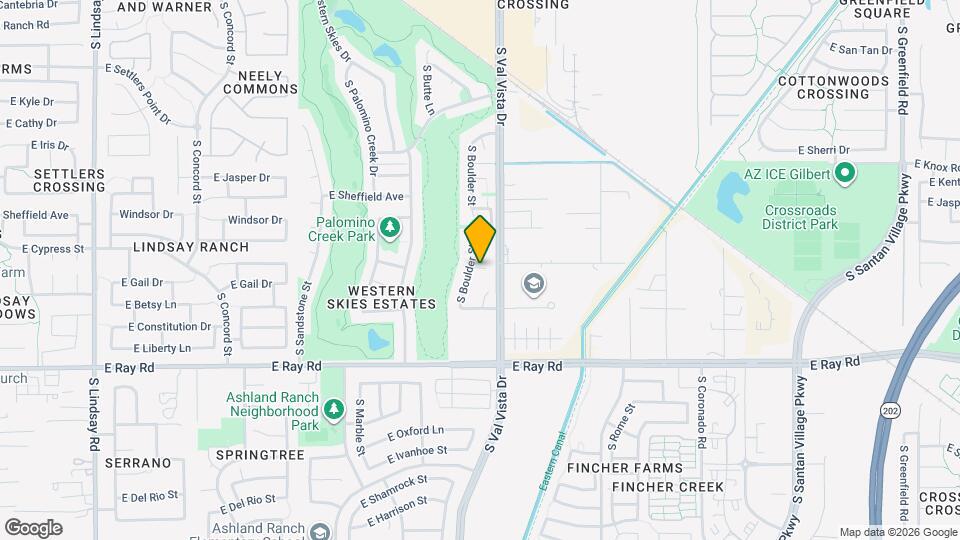 1551 E Orchid Ct Map and Location Details