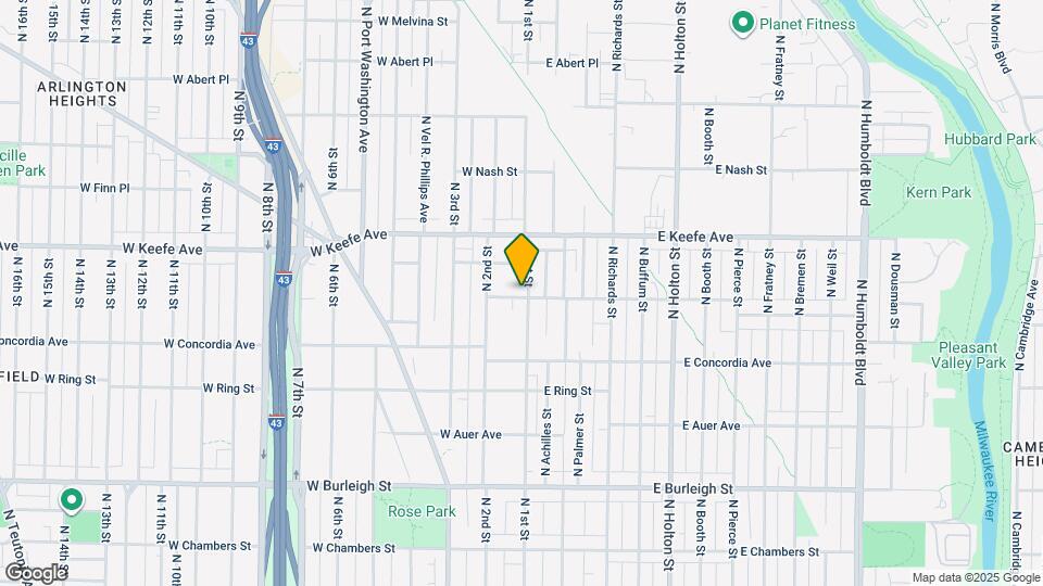 3401 N 1st St Map and Location Details