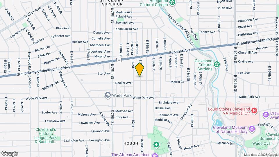 8311 Decker Ave Map and Location Details