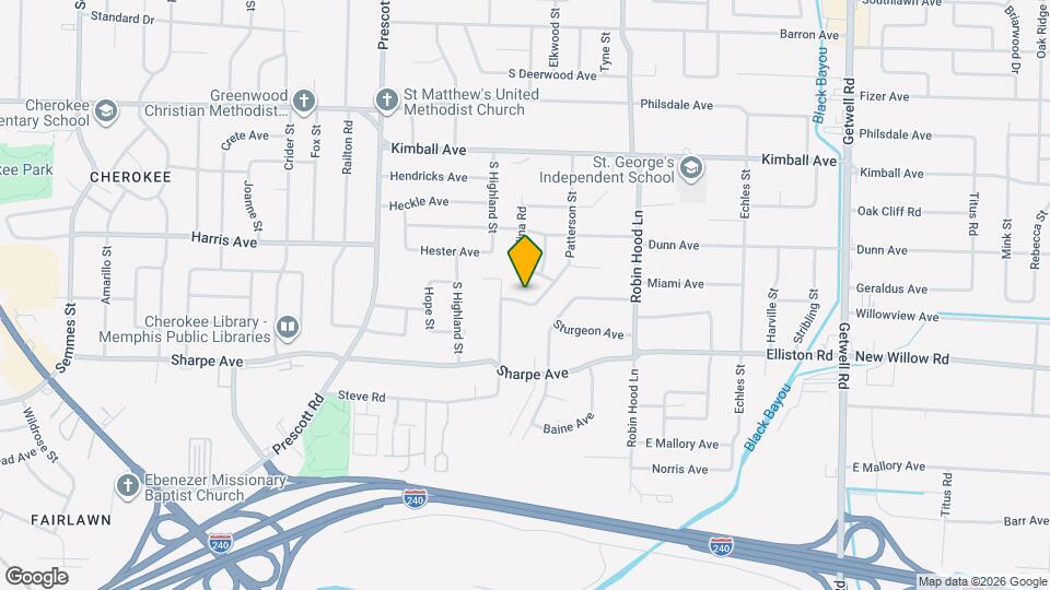1617 Patterson St Map and Location Details